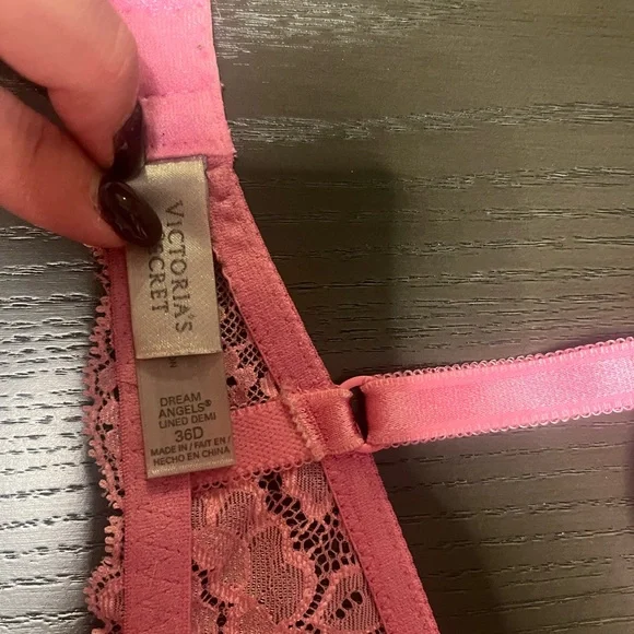 Victoria's Secret Lace Bra Trio - Black, Pink, Gray - Picture 8 of 9